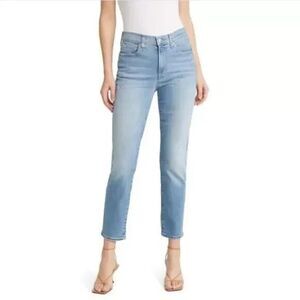 $158 Edwin Bree Crop Slim Straight Outcast Light Blue Size 31 / 12 NEW